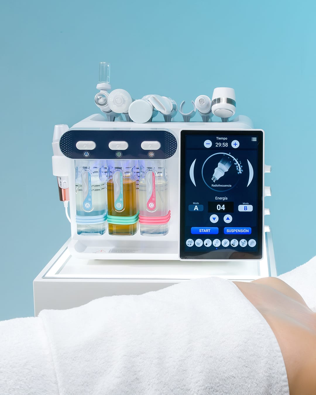 Equipamiento profesional de estética avanzada