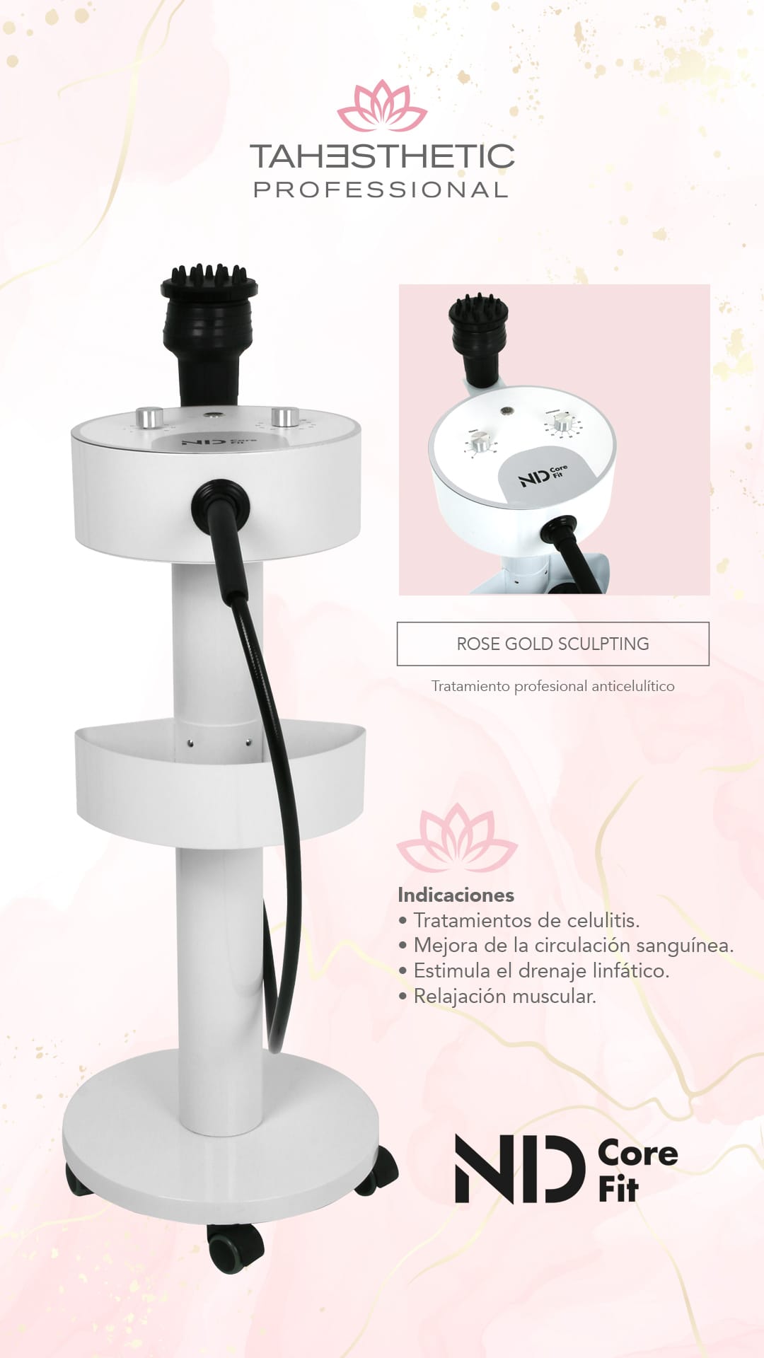 Máquina de esculpido corporal rose gold de última generación